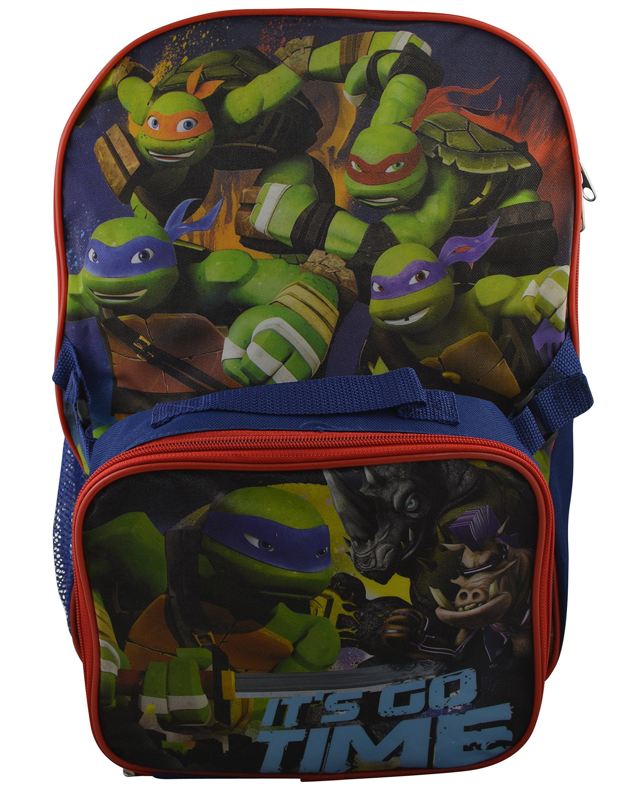 Teenage Mutant Ninja Turtles 16" Kids School Backpack Boys Book Bag Nickelodeon