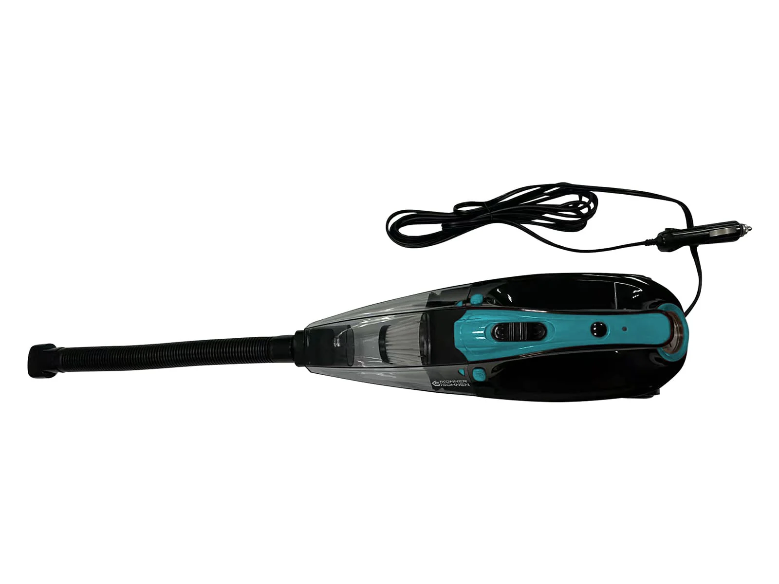 Konner & Sohnen Car Vacuum Cleaner with Air Compressor (150 PSI) - 3000 Pa 80W Portable Powerful Handheld Mini Vacuum Cleaner – Lightweight, LED Light, Accessories for Car, RV, Boats, Travel