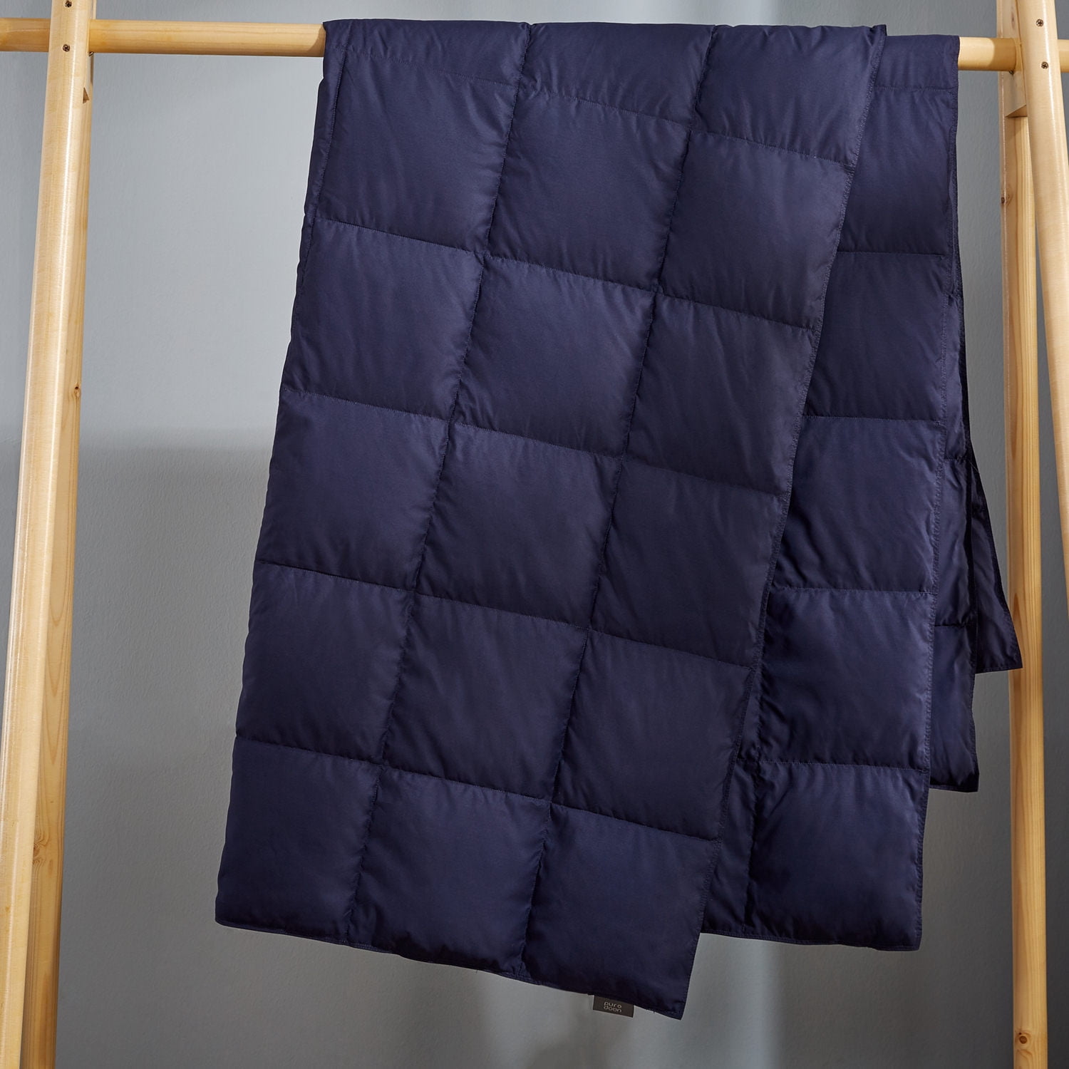Puredown Packable Down Throw Blanket, Down-proof Fabric, 50x70'', Navy