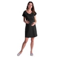 thumbnail image 2 of LoyisViDion Womens Maternity Dresses Women's Short Sleeve Maternity Dress Striped Knee-Length A-Line Pregnancy, 2 of 8