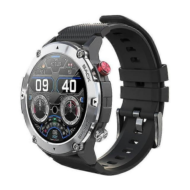 C21 Smart Watch Men Blue Tooth Call Smartwatch 2024 Ip68 Waterproof Health Monitoring 360 Hd 15 Days Standby Watch Silver Black