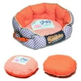 thumbnail image 3 of Pet Life Touchdog Polka-Striped Polo Rounded Fashion Dog Bed, 3 of 5