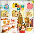 thumbnail image 2 of 12Pcs Summer Beach Cupcake Toppers Hawaiian Cake Picks Pool Party Cake Decorations, 2 of 8