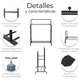 thumbnail image 5 of Perchero Elegante Organizador De Ropa Closet Doble Armario Negro, 5 of 8