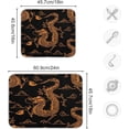 thumbnail image 3 of Dish Drying Mat Dragon Black Orange Absorbent Dry Mats for Dishes Draining Pad for Kitchen Countertop 16" x 18", 3 of 7