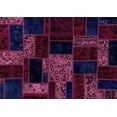 thumbnail image 1 of Ahgly Company Indoor Rectangle Patchwork Purple Transitional Area Rugs, 3' x 5', 1 of 4