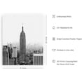 thumbnail image 2 of HAUS AND HUES New York Poster Gray Empire State NYC Wall Art New York City Wall Art NYC Skyline Wall Art Empire State Building Wall Art Black and White NYC (16” x 20” Unframed), 2 of 6