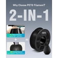 thumbnail image 2 of Filamento para impresora 3D SUNLU PETG 1.75 mm ± 0.02 mm 1 kg (negro), 2 of 9