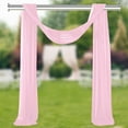 thumbnail image 4 of LCXmlly Roasting Pan Wedding Arch Drape Fabric Long 3 Panels Wide Sheer Wrinkle Free Soft Party Backdrop Drapery, 4 of 6