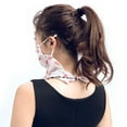 thumbnail image 2 of Walbest Women Breathable Flower Print Summer Chiffon Anti-UV Thin Veil Scarf Neck Face Cover Shawl, Outdoor Sunscreen Sports Bandana Face Silk Dustproof Headwarp for Women Cycling Outdoor Sports, 2 of 7