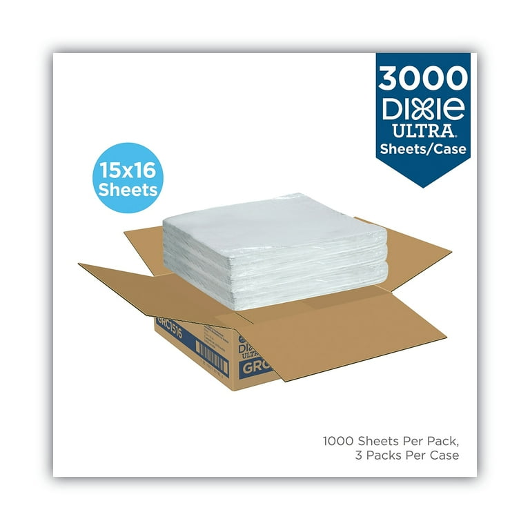 All-Purpose Food Wrap, Dry Wax Paper, 15 x 16, White, 1,000/Carton All-Purpose Food Wrap, Dry Wax Paper, 15 x 16, White, 1,000/Carton