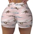thumbnail image 2 of Salouo Cloud Sloth Print Women's Athletic Shorts,Booty Shorts Biker Shorts High Waisted Elastic Workout Shorts for Yoga Gym Running Sports-XX-Large, 2 of 8