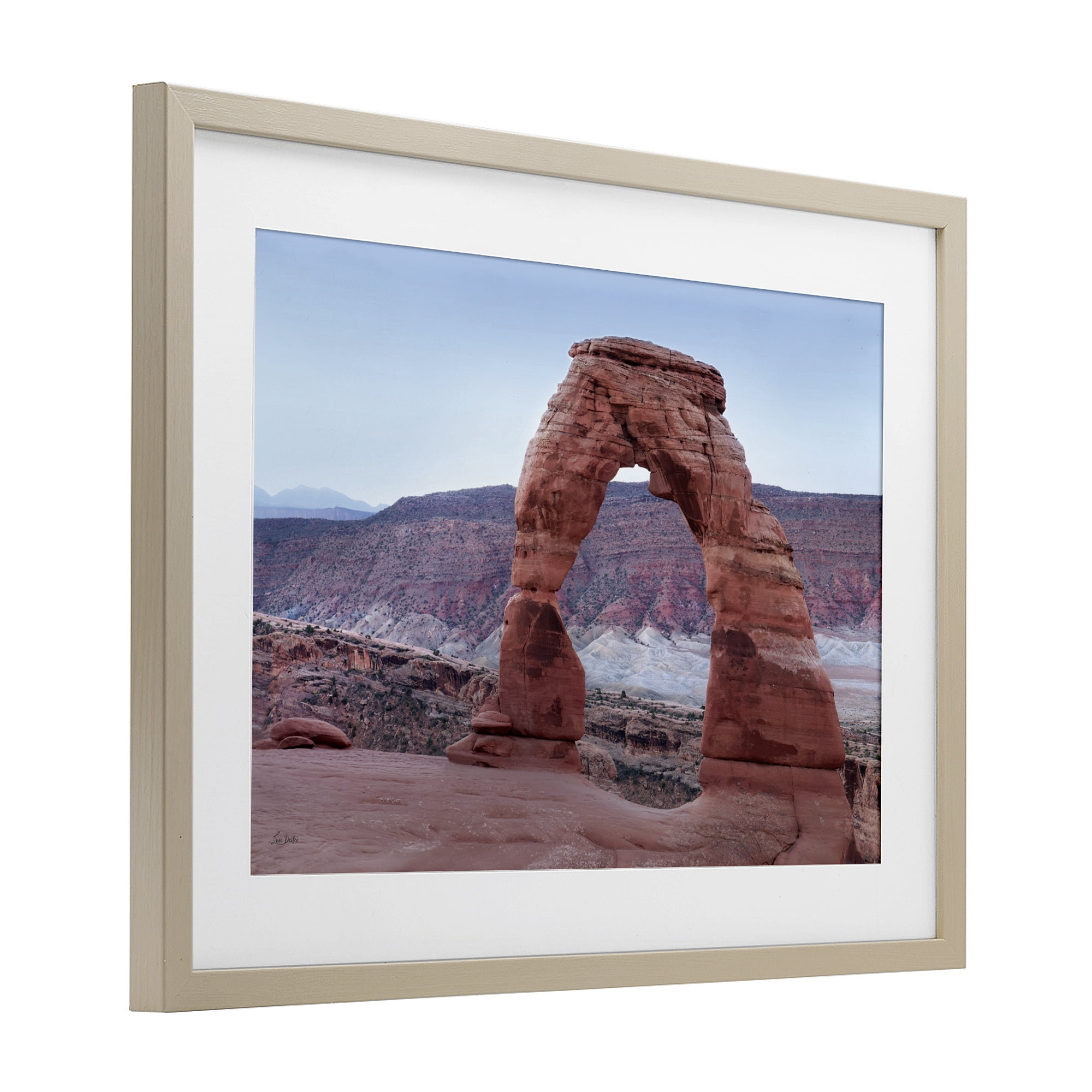 Stupell Industries Time's Sculpture Delicate Arch Birch Framed Print Under Glass, design by Lori Deiter