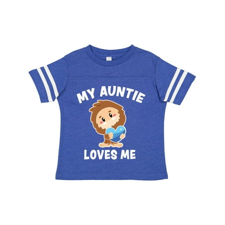 

Inktastic Cute Bigfoot My Auntie Loves Me Gift Toddler Boy Girl T-Shirt