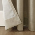 thumbnail image 4 of No. 918 Daniela 1-Piece Linen Blend Semi-Sheer Rod Pocket Curtain Panel, 54"x63", Taupe, 4 of 8