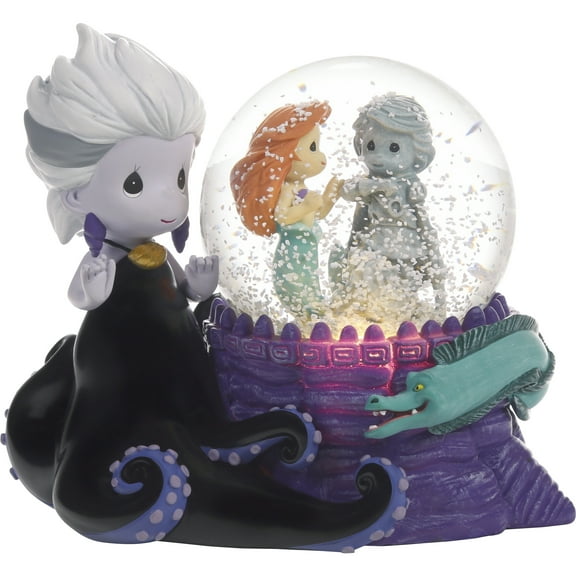 Disney Make Waves In The Sea The Little Mermaid Precious Moments Musical Snow Globe, Count 1