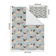 thumbnail image 5 of Pug and Love Heart Duvet Cover and Pillowcase Set for Single Bedding, Bedroom Accessories for Kids Teens, 5 of 5