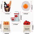 thumbnail image 2 of Juego de 5 imanes de resina NQ para refrigerador con alimentos en 3D decorativos, 2 of 5