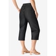 thumbnail image 2 of Roaman's Women's Plus Size Easy-Wear Straight Leg Capri, 2 of 4