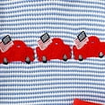 thumbnail image 6 of Xudanell Baby Boy Clothes 3-6 Months Flag Embroidery 4th of July Boys Outfit Toddler Clothes Light Blue 6-12 Months, 6 of 7