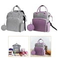 thumbnail image 4 of EASTIN Knitting Bag Backpack Storage Organizer Skeins Crochet Bag Knitting Tote Bag, 4 of 7