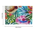 thumbnail image 3 of FCXZI Tropical Leaves Wall Tapestry Art for Bedroom and Living Room 60*40in, 3 of 6