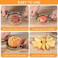 thumbnail image 6 of Apple Slicer with 12 Blades Extra Large Heavy Duty Stainless Steel Apple Corer,Dishwasher Safe Easy to Use Sharp Apple Slicer and Corer for Vegetables,Fruit and Pineapple, 6 of 7