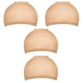 thumbnail image 3 of MesaSe 4 Pcs/ensemble Perruque Bonnet Élastique Unisexe Filet à Cheveux Extensible Réutilisable Snood Cosplay Fête Perruque Filet Couleur Sink, 3 of 10