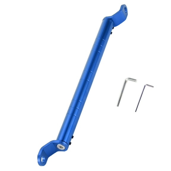 Unique Bargains Motorcycle Cross Bar, Mirror mount 34cm/13.39" Motorcycle Handlebar with Wrench Blue, 1set