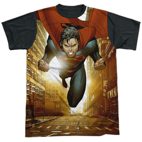 Superman Up Up City Unisex Adult Halloween Costume Sublimated T Shirt