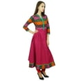 thumbnail image 3 of Amoghah Printed Long Anarkali Cotton Kurta Traditional Indian Kurti For Women, 3 of 5