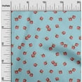 thumbnail image 1 of oneOone Organic Cotton Poplin Twill Fabric Pomegranate Fruit Print Sewing Fabric BTY 42 Inch Wide, 1 of 4