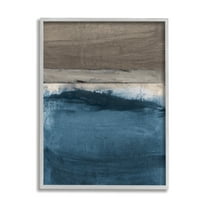 Stupell Midnight Sky Murky Abstract Painting Abstract Painting Gray Framed Art Print Wall Art