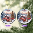 thumbnail image 2 of Santa is Coming Cane Corso Merry Christmas Xmas Noel Truck Tree Ceramic Round Ornament Italian Mastiff Dog Lover Gifts Idea Home Tree Decor - 02023, 2 of 5