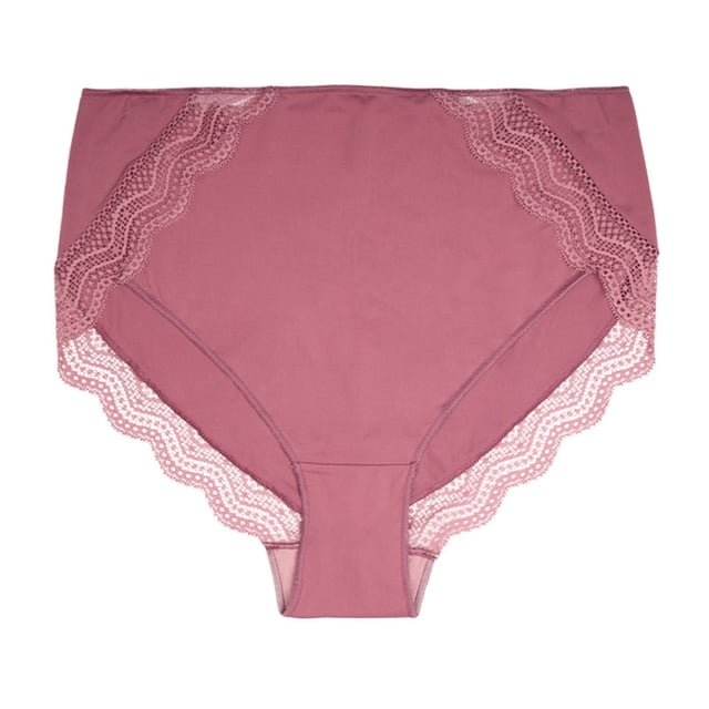 Panty Vassarette para Dama, con Encaje Costuras Invisibles Rosa Talla CH