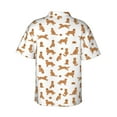 thumbnail image 3 of Daiia Labrador Retriever Dog Hawaiian Shirt for Men Gentle Cotton Regular Short Sleeve Casual-Large, 3 of 9