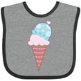 thumbnail image 3 of Inktastic Valentine's Day Ice Cream Cone Boys or Girls Baby Bib, 3 of 4