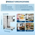 thumbnail image 2 of Commercial Meat Cutter Machine 1100W, 661 Lbs/Hour Electric Meat Cubers with 3mm Blade, Stainless Steel Meat Shredder for Beef Chicken Lamb, Used in Restaurant Kitchen Supermarket, 2 of 7