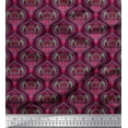 thumbnail image 1 of Soimoi Poly Georgette Fabric Moroccan Damask Printed Fabric 1 Yard 42 Inch Wide, 1 of 3