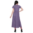 thumbnail image 3 of Moomaya Robes Tuniques à Fente avant pour Femmes Manches Courtes Kurti Imprimé Tenue d'Été, 3 of 5