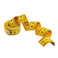 thumbnail image 4 of Akak Store 300cm /120 Inch Double-Scale Soft Tape Measuring Weight Loss Medical Body Measurement Sewing Tailor Cloth Ruler Dressmaker Flexible Ruler Heavy Stuy Tape Measure?3 m/10 feet,Yellow?, 4 of 4