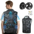thumbnail image 1 of Chaleco refrigerante YMTHE con 2 ventiladores para hombre 3XL-4XL con suministro de aire, 1 of 6