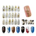 thumbnail image 2 of 108 hot gold and silver stickers nail 3D stickers, 2 of 5