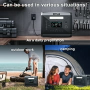SolarPlay Portable Power Station 2400W 2160Wh LiFePO4 Battery with Optional 200W Solar Panel