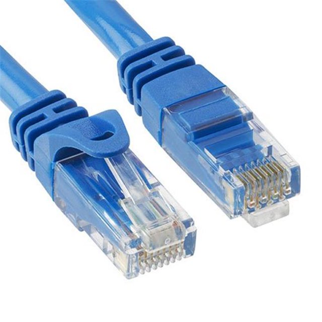 Efilliate Reseller 119 7258 CAT6a- UTP Patch Cable with Boot 14 ft. - Blue