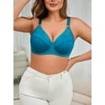thumbnail image 3 of SHARICCA Womens Plus Size Full Coverage Bra Breathable Push Up Underwire Supportive Bra 40DD, 3 of 6