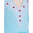 thumbnail image 5 of Alvivi Girls Ballet Dance Skirted Leotards Ballerina Costumes with Headdress Gymnastic Tutu Dress Light Blue 5-6, 5 of 7