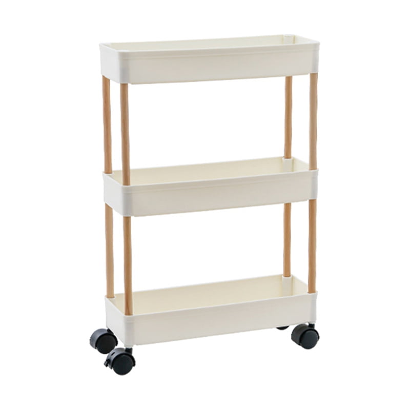 Bathroom Storage Trolley Storage Shelves Mobile Shelving Cart Space