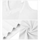 thumbnail image 5 of Paquete de 2 Camisetas Sin Mangas para Mujer, Blusas Informales Holgadas con Cuello en V para Vacaciones en la Playa. y Negro XL, 5 of 6