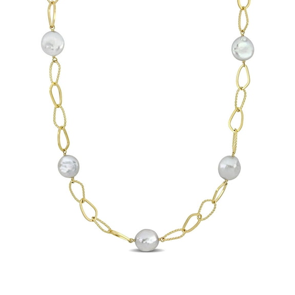 Everly Women's Cultured Pearl 18k Yellow Gold Necklace